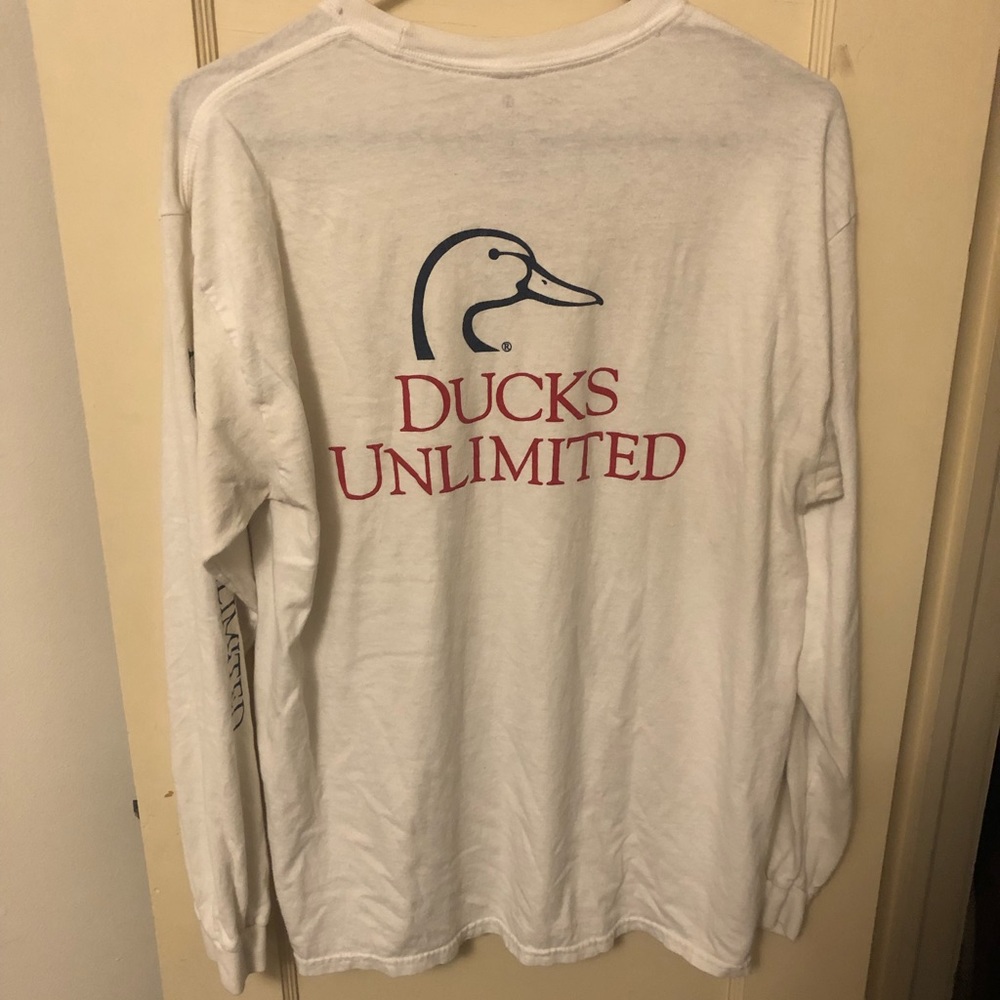 White Ducks Unlimited long sleeve shirt